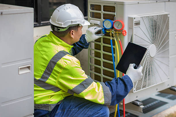 Professional Ac Installation technician working in Randolph, MA